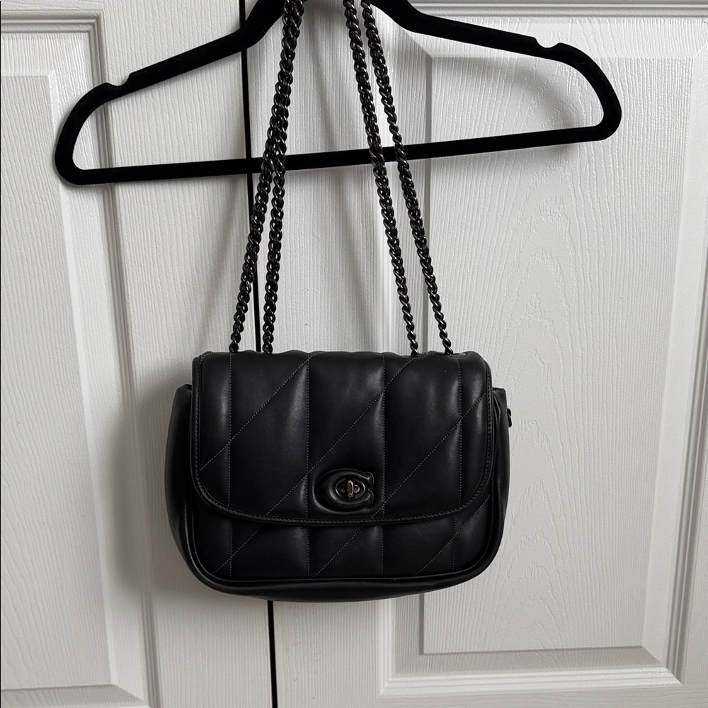 Coach Black Quilted Shoulder Bag